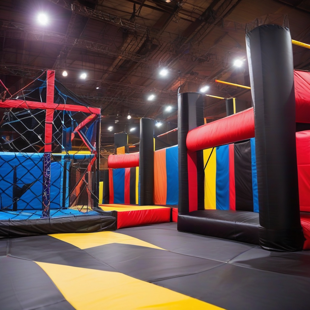 Ninja warrior obstacle runway